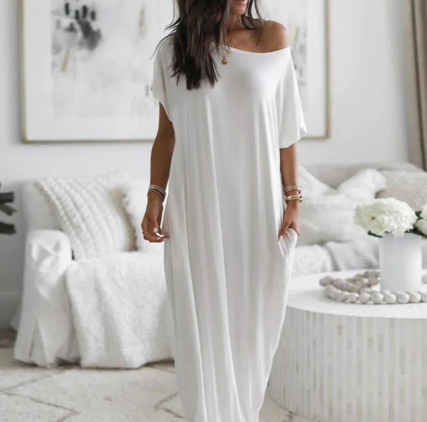 Women's Cotton Blend Long Dress