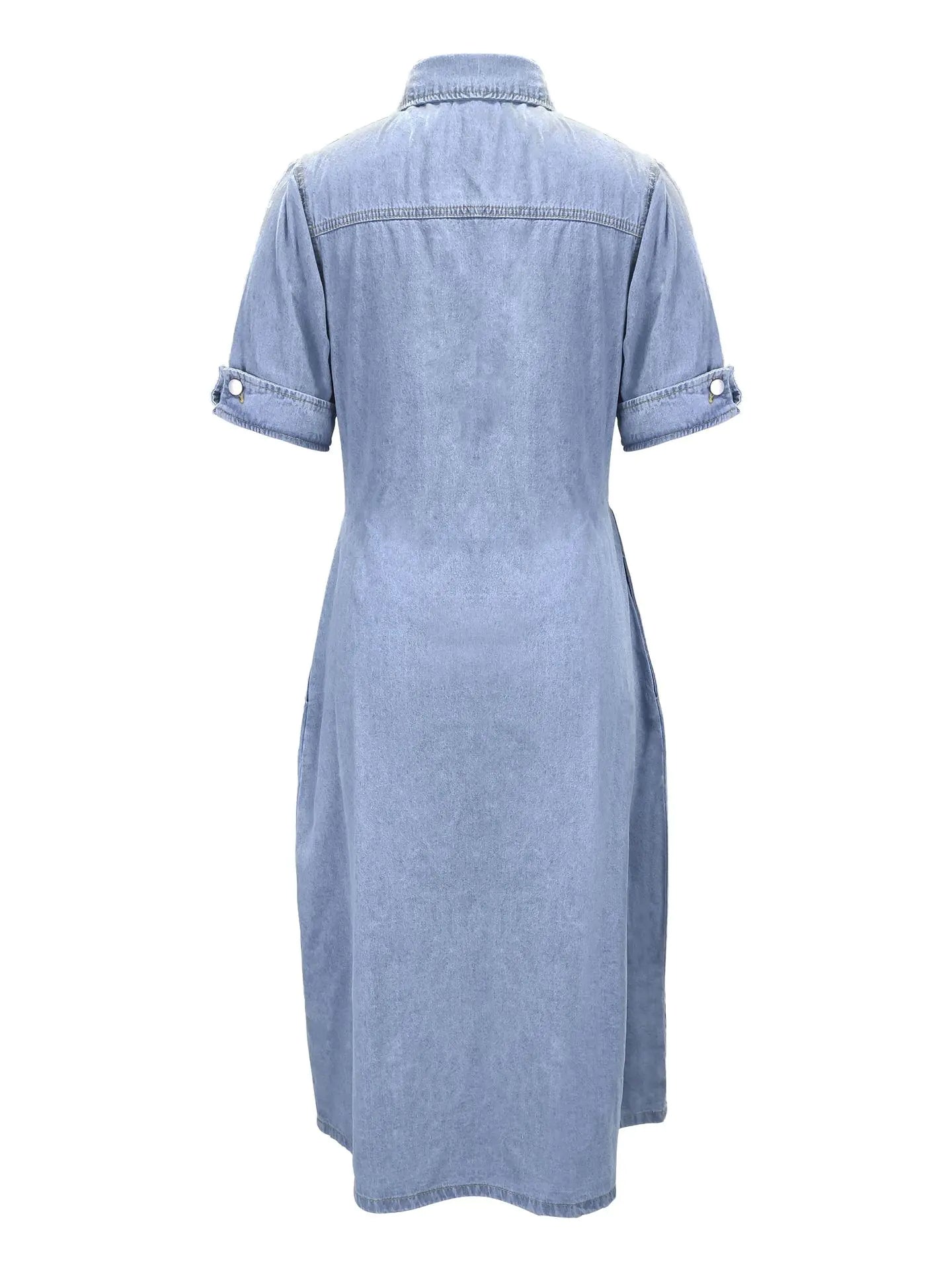 2024 Summer Women's Slim Fit Button-Up Dress
